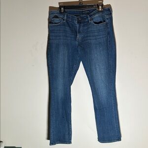 Lucky Brand Dark Blue Denim women’s‎ jeans. 14/32. great condition.  No fraying